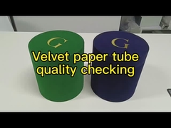 Luxury Color Velvet Round Dry Flower Box Rose Gift Boxes San Valentino Round Cylinder Packaging V
