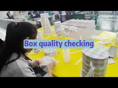 Cartoncino regalo per caramelle di Pasqua personalizzato a forma di uovo carta kraft ondulata stampata per cioccolato