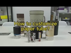 Imballaggio in cilindro grigio su misura Scatola rotonda Tubo di carta da fiore per regalo cosmetico da fiore
