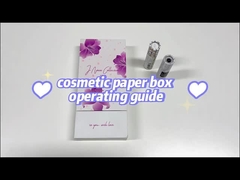Scatola di carta cosmetica personalizzata per la cura della pelle con vassoio a vesciche