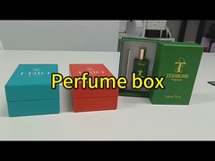 Scatola di profumi bianchi di carta da 50 ml a 100 ml Scatola di imballaggio di profumi personalizzati con vassoio di schiuma