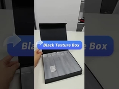 Scatola di carta di lusso di cartone di cioccolato scatola di carta nera scatola da regalo magnetica con divisori di carta