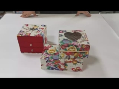 Personalizza stampa fiori regalo moda artigianato cura della pelle crema viso cassetto e scatola magnetica con donne