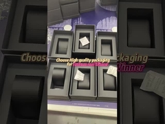 Luxury Custom Logo Black Lid And Base Rigid Boxes Paper Box Cartone confezionamento cartace confezionamento orologio