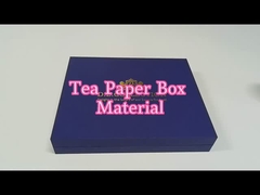 Scatola regalo per il tè blu di lusso confezionamento Logo personalizzato stampato con inserto EVA