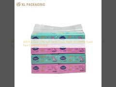 400 Pull Pack 3 Ply Soft Facial Tissue Paper per uso domestico e di viaggio per la pulizia del viso