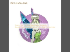 Borse Mylar a taglio stampato personalizzate imballaggi commestibili borse a forma speciale a ziplock standup per gommoni