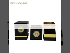 Casella per profumi di lusso personalizzata, con coperchio e base, per la cura della pelle, per il regalo cosmetica, per la moda, per il profumo con timbro d'oro