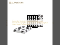 Scatola personalizzata imballaggio all'ingrosso carta rigida imballaggio cosmetico di lusso scatola rossetto set lucente per labbra imballaggio ordinazione in blocco scatole cosmetiche personalizzate