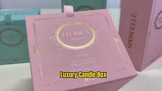 Scatole regalo di candele personalizzate di lusso