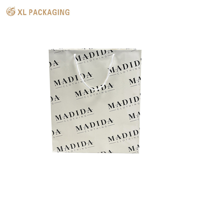 comprare Borsa da shopping bianca riutilizzabile personalizzata confezioni di lusso per Natale borse regalo borse d'arte borse di carta online manufacture