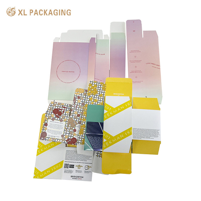 comprare Imballaggio XL Cartone pieghevole cosmetico stampato Cartone di carta a colori di colore rosa a gradiente Cartone per la cura della pelle Cartone di cartone con olio essenziale fabbricazione online