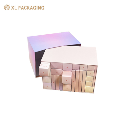 comprare XL Imballaggio Caselle di lusso personalizzate 24 cassetti Casella di calendario d'avvento personalizzata Cassa regalo cartacei Cartolina cartaccia Casella di calendario d'avvento fabbricazione online