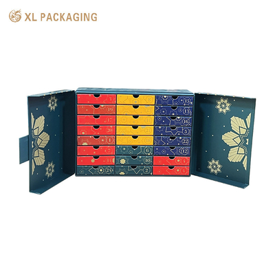 comprare 24 cassetto calendario dell'avvento confezionamento scatola tè caffè caldo sacchetto di cioccolato calendario dell'avvento online manufacture
