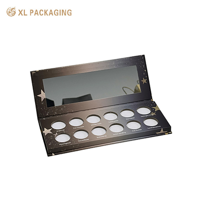 comprare Cosmetici Custom Printed Packaging Box Eye Shadow Palette Box con strumento di trucco a specchio online manufacture