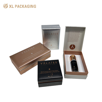 comprare Confezione in carta cosmetica con incisione in rosso oro per la cura della pelle online manufacture