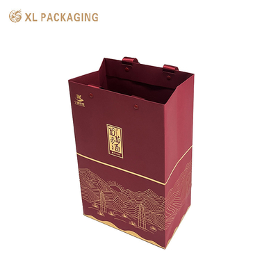 comprare Moda lusso borsa di carta speciale borse da mano gioielli rossi collana braccialetto orecchiaio confezionamento scatola borse regalo online manufacture