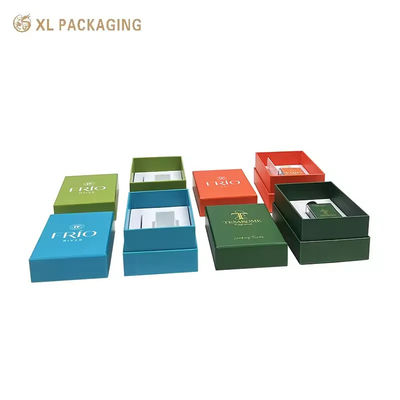 comprare Scatola regalo rigida di lusso personalizzata con quattro colori Morandi opachi e doppi inserti antiurto per imballaggi di profumi fabbricazione online