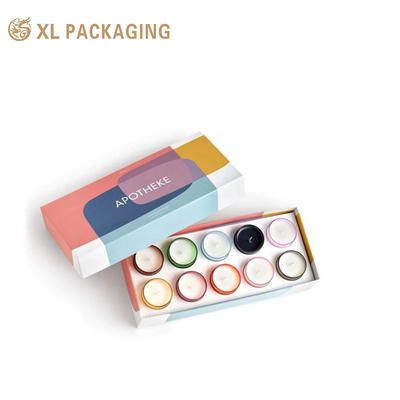 comprare Cartone duro di alta qualità, ecologico, con coperchio stampato e scatola di base, confezionamento per profumi, candela di carta con inserto. online manufacture