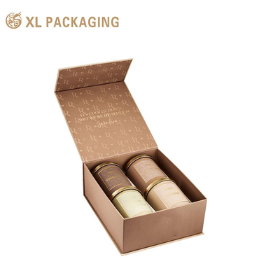 comprare Custom Logo Tea Box Kraft Paper Box Gold Foil Logo Chiusura magnetica Tea Gift Box Con Inserto di Carta online manufacture