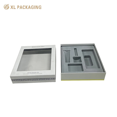 comprare Scatole regalo di lusso per la cura della pelle cosmetica imballaggio scatole di cartone scatole di carta coperchio e base scatola di carta con finestra online manufacture