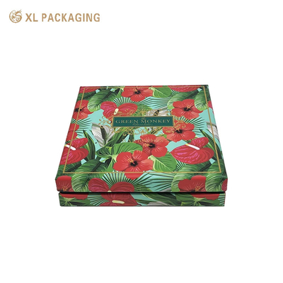 comprare Scatola regalo di cioccolato Logo in foglio d'oro Scatola verde di carta per biscotti Grado alimentare 9 pezzi Scatola di imballaggio di cioccolato online manufacture