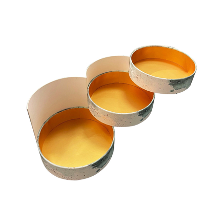 comprare Manipolazione della superficie stampata a caldo Personalizzata Luxury Three Layers Round Shape Cylinder Paper Tube per il tè al cioccolato in colore CMYK online manufacture