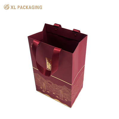 comprare XL Packaging Fashion Lusso Carta Speciale Borse Borse Rosse Gioielli Collana Bracciale Orecchini Scatola di Imballaggio Sacchetti Regalo fabbricazione online