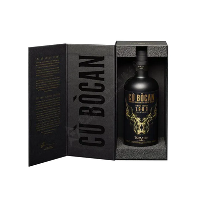 acquistare Scatola Regalo per Bottiglia di Vino da 750ml con Vassoio Interno in Spugna e Chiusura Magnetica con Logo in Foglia d'Oro fabbricazione online
