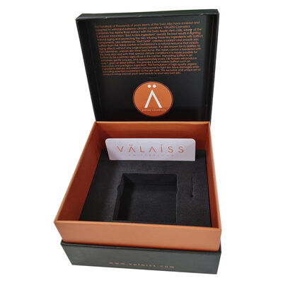 acquistare Scatola regalo cosmetica strutturata Spugna inserta Rose Gold Foil Embossed Logo Paper Packaging per la cura della pelle di lusso fabbricazione online