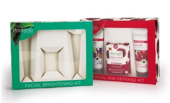 acquistare Scatola pieghevole per raccolta carta, finestra trasparente, salvaspazio, confezionata piatta per set regalo di sapone e profumo per la cura della pelle fabbricazione online