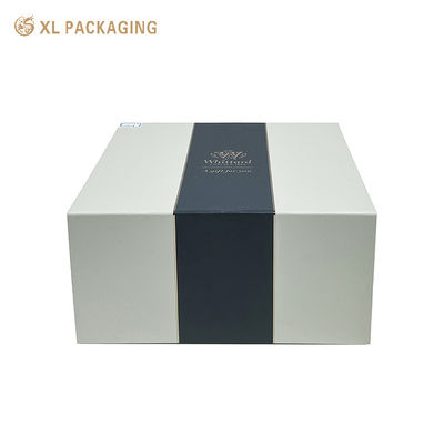 Scatola regalo magnetica pieghevole eco-friendly con chiusura magnetica nascosta e logo personalizzato