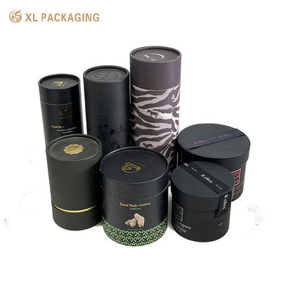 Tubo spesso di carta Kraft biodegradabile per uso alimentare con opzioni di finitura personalizzabili e struttura del coperchio aderente per chicchi di caffè sfusi, caramelle, cioccolato