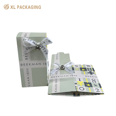 XL Imballaggio Cosmetico Stampato Cartone Pieghevole Scatola di Cartone Carta Cartone Pieghevole Scatola di Cartone Cartuccia Lippa Scatola di Imballaggio Con Nastro Arco