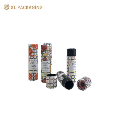 Contenitore per balsamo labbra in tubo di carta personalizzato, tubo di carta da 1,5 mm, confezione cilindrica cosmetica in carta patinata da 157 g/m² per rossetto