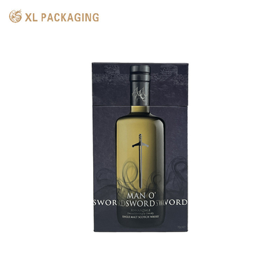 OEM Luxury Triangle Form Cartone Bottiglia di vino Scatola di imballaggio rigido carta regalo