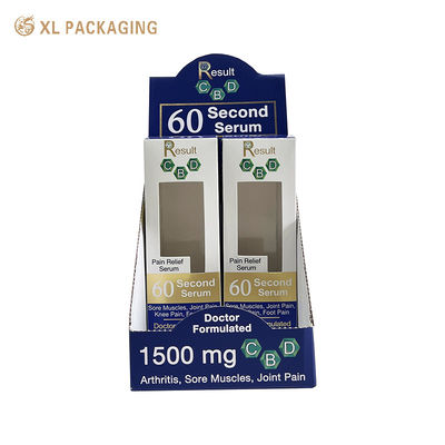 Display Box PDQ per la cura della pelle con logo stampato su misura