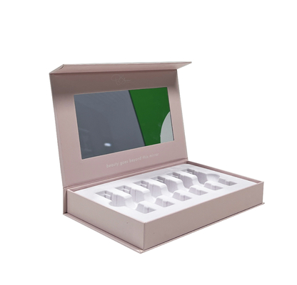 Scatole per imballaggi cosmetici personalizzati Scatole set SkinCare con cartone di chiusura magnetica Scatola porta vassoio di carta