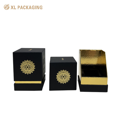 Casella per profumi di lusso personalizzata, con coperchio e base, per la cura della pelle, per il regalo cosmetica, per la moda, per il profumo con timbro d'oro