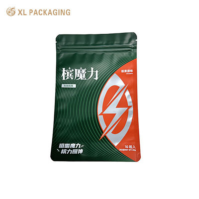 Foglio di alluminio Mylar Stand Up Pouch Ziplock Etichetta adesiva in carta personalizzata Imballaggio alimentare