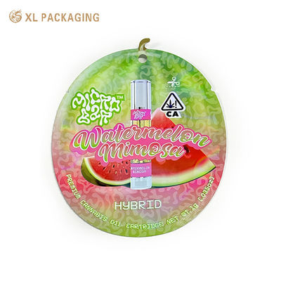 Etichetta adesiva di carta personalizzata resistente all'umidità Mylar Zip Lock Bag per maschere di plastica con zip lock ricapsulabile