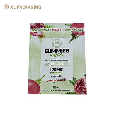 Sacchetto di imballaggio a chiusura a chiusura chiusa 1 grammo 4 g Caramelle stampate su misura 3.5 g Sacchetti Mylar
