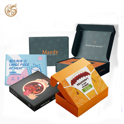 Eco-Friendly Custom Kraft Corrugated Inner Boxes Reinforced Clothing/Tea Gift Mailer With Shockproof Lining Custom Print Easy Fold Design Packaging per la vendita al dettaglio