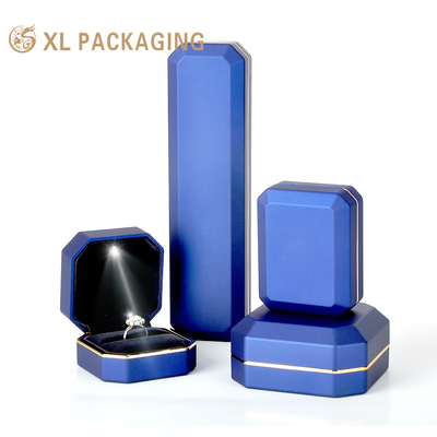 Gioielli Imballaggio Gioielli Scatola Set Collare Cassa Fabbricazione a mano Luxury LED Light Gioielli Pendenti Box