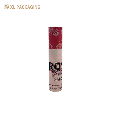 Scatola per imballaggio personalizzata XL Confezione cilindrica per la cura della pelle Cosmetici Tubi di carta per balsamo rossetto con laminazione opaca
