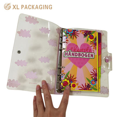 Notebook di legame a foglie sciolte in PVC a 6 anelli con copertura impermeabile flessibile e stampa a colori