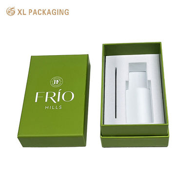 Scatola regalo per profumi di lusso di lusso con cartone duro da 2 mm, incisione in foglio d'oro e rivestimento di velluto morbido per marchi di fascia alta