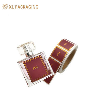 XL Imballaggio Adesivo carta su misura Etichetta rettangolare Imballaggio impermeabile Etichette in vinile Adesivi per bottiglie di profumo personalizzate