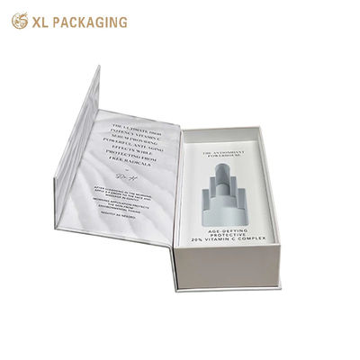 Scatola cosmetica di lusso riciclabile con stampa a 4 colori completa e inserto EVA modellato su misura per imballaggi per la cura della pelle