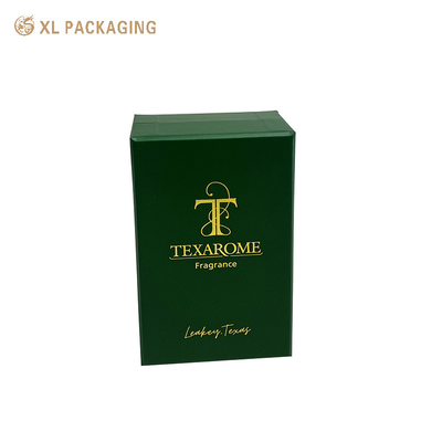 Hot Stamping Luxury Custom Perfume Box Perfume Cosmetic Packaging Paper Box Con Logo Personalizzato Forma Base del Coperchio
